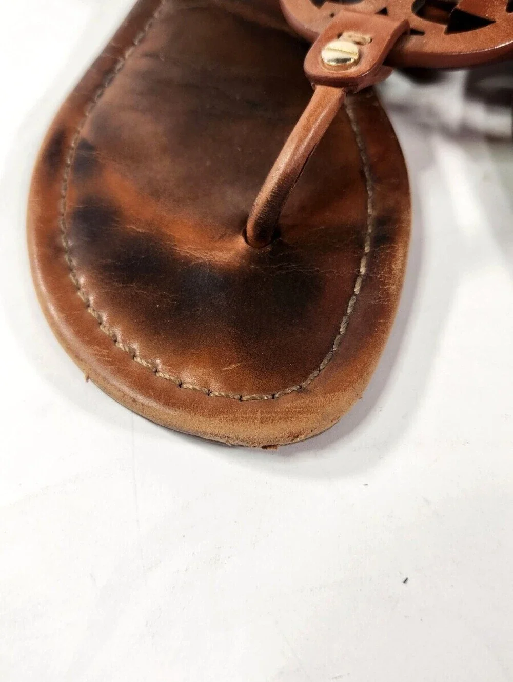 Tory Burch Miller Brown Sandals Size 7.5
